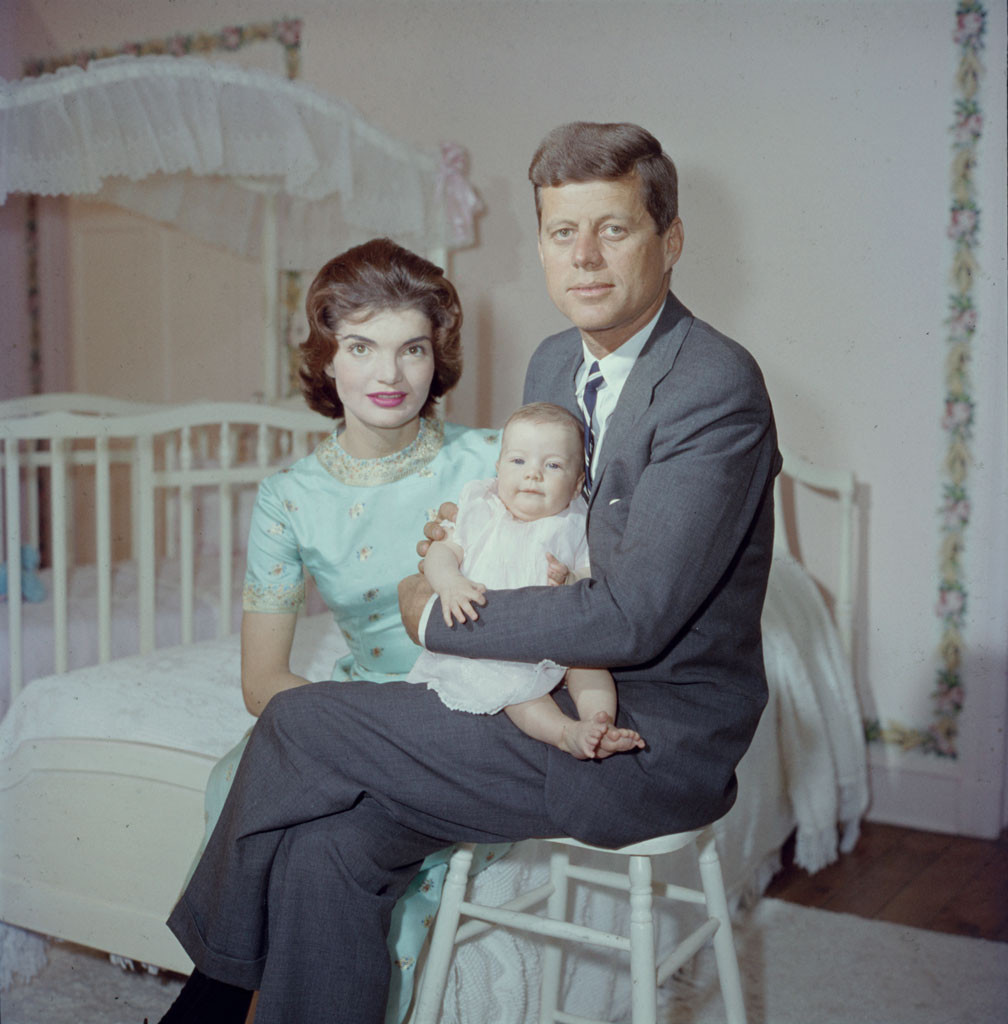 John F Kennedy, Jackie Onassis, Caroline 